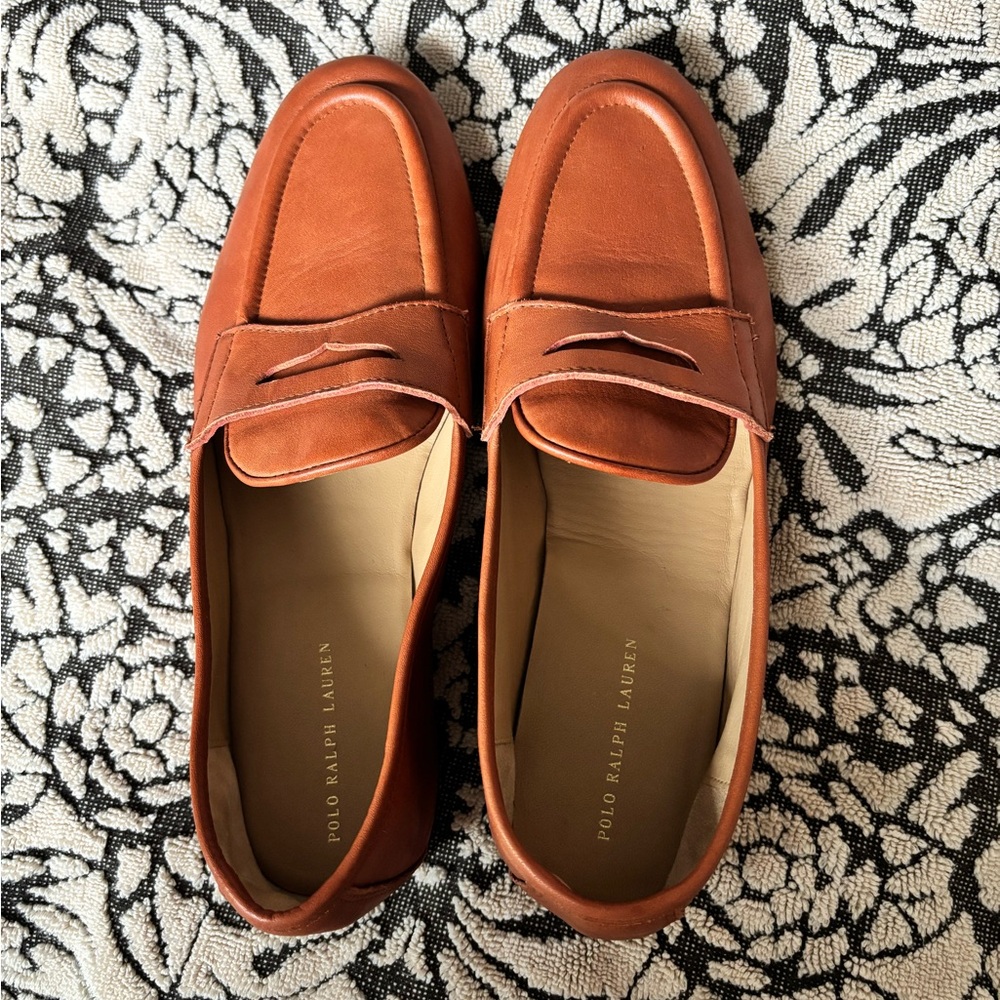 Polo by Ralph Lauren Tan Leather Loafers size 6.5 - Picture 10 of 10